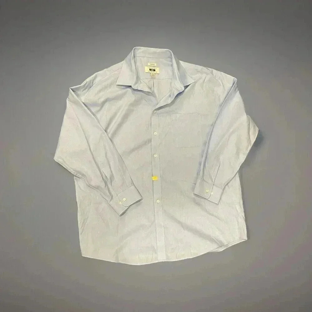 Joseph Abbound Long Sleeve Collared, Button-Down Light‎ Blue Shirt 18 34/35